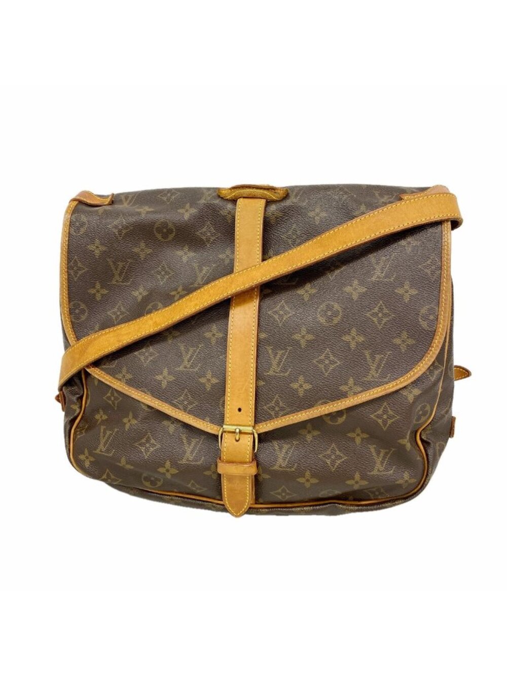 Louis Vuitton Shoulder Bag Monogram Saumur 35 Brown